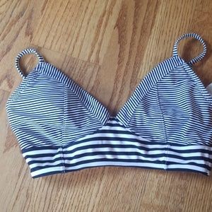 Long line bathing suit top
